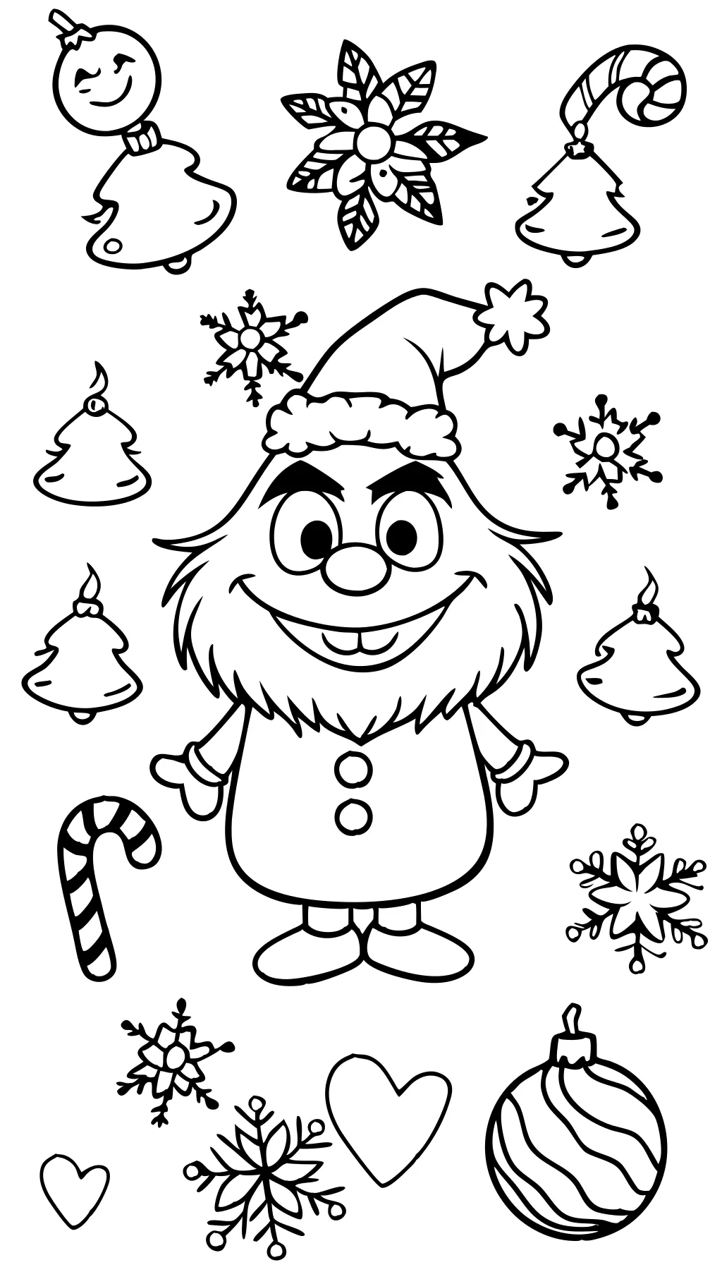 coloriage grinch gratuit imprimable